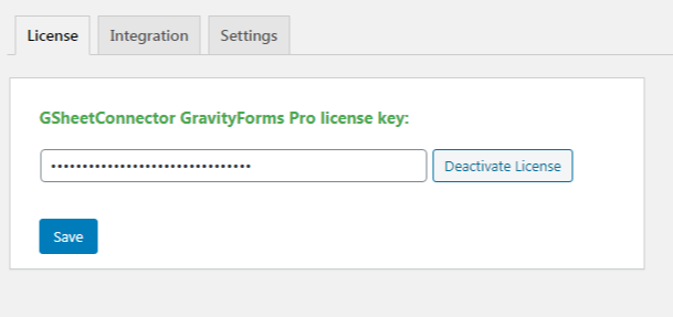 active license key Connect Gravity Forms to Google Sheets?