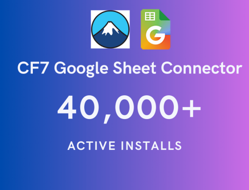 CF7 Google Sheet Connector Reaches 40K+ Active Installs: Powering Seamless Form Submissions and Data Management