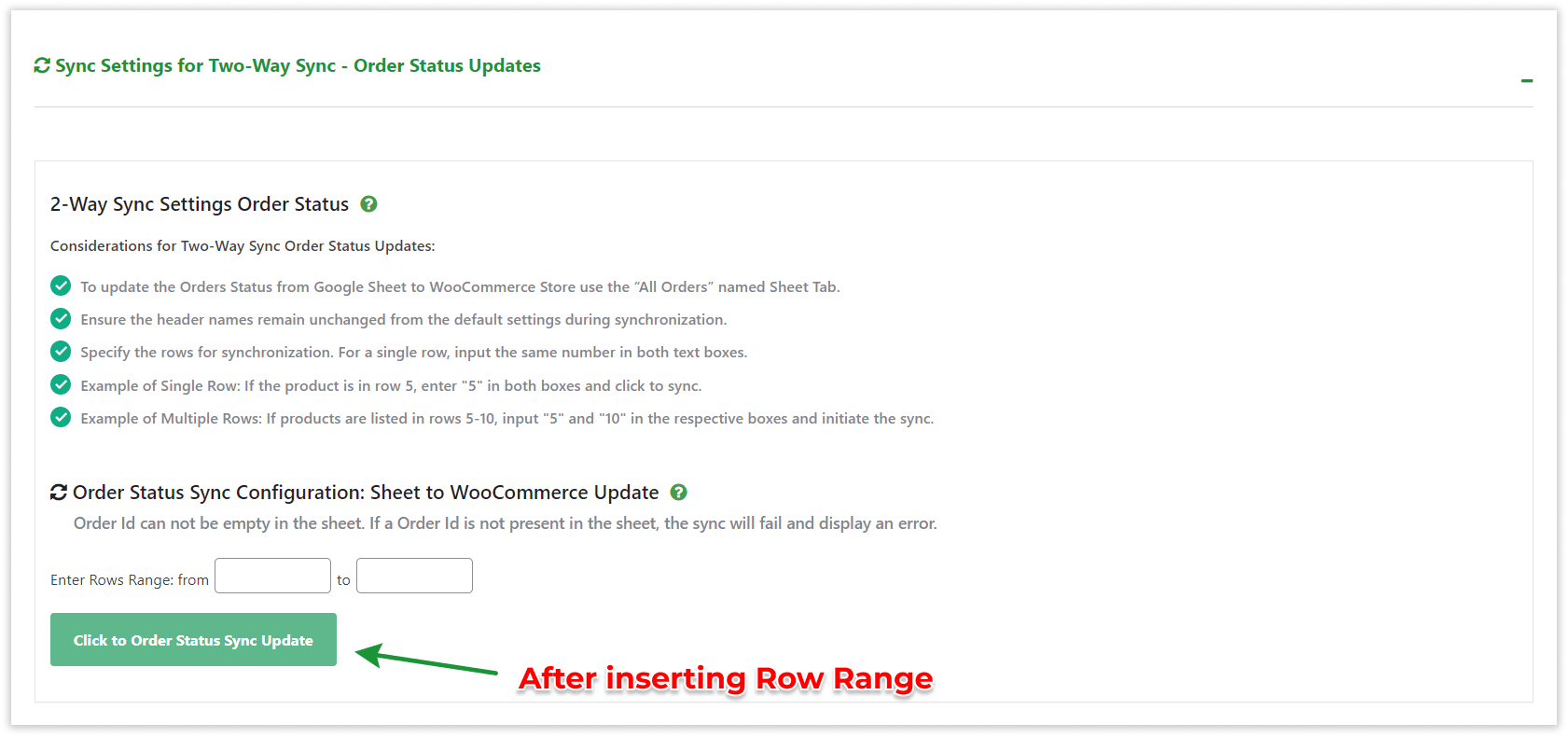 WooCommerce GSheetConnector - 2 Way Sync - Order Sync Update