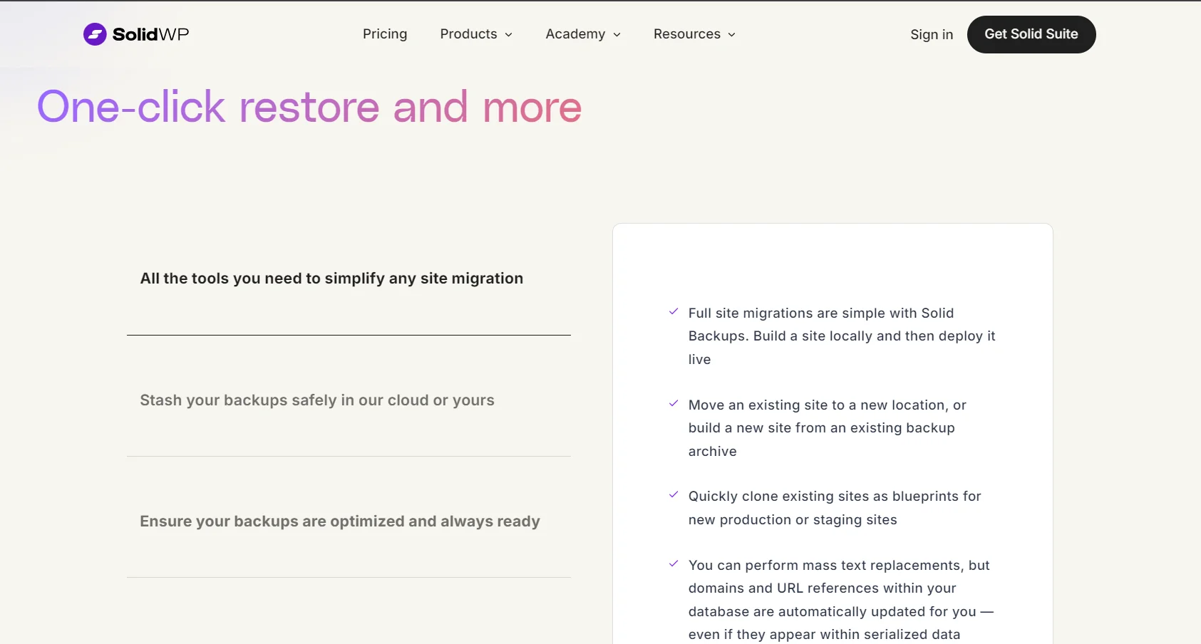backup buddy solid backups