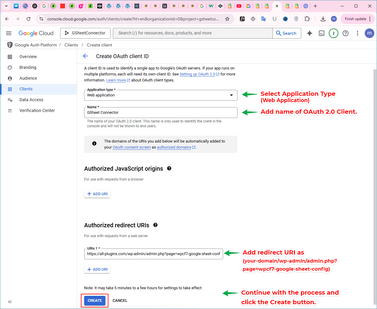 OAuth Setup ID Configuration