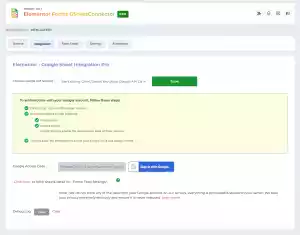 Elementor Forms Google Sheet Connector