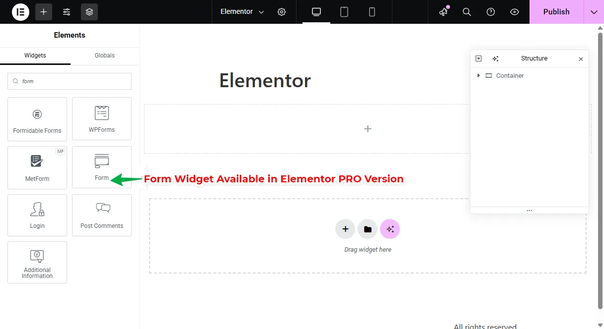 Elementor PRO Version