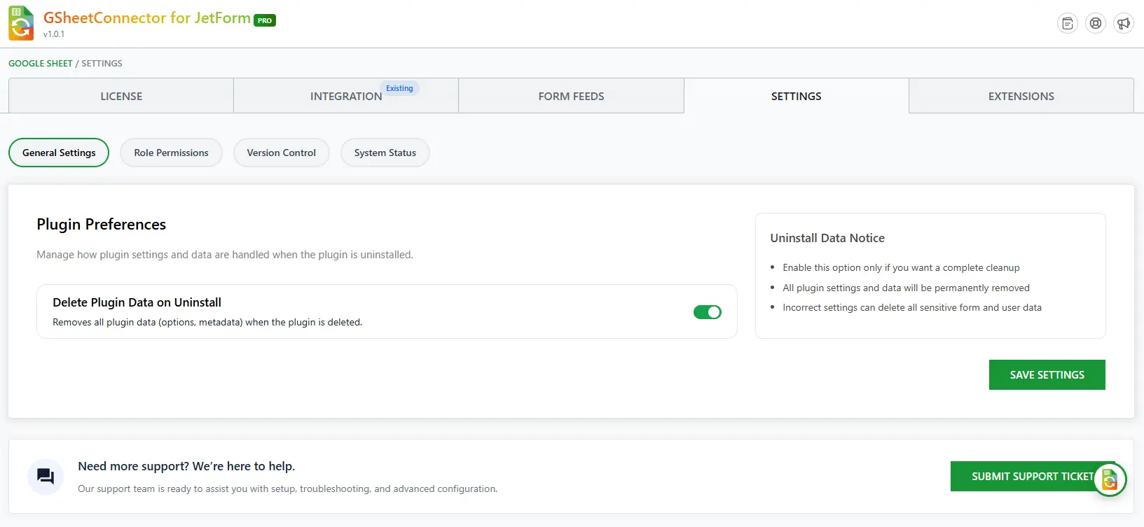 General Settings