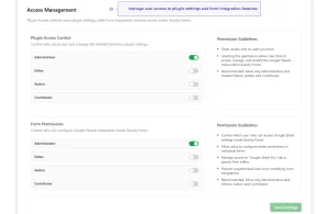 GSheetConnector access management and user role permissions