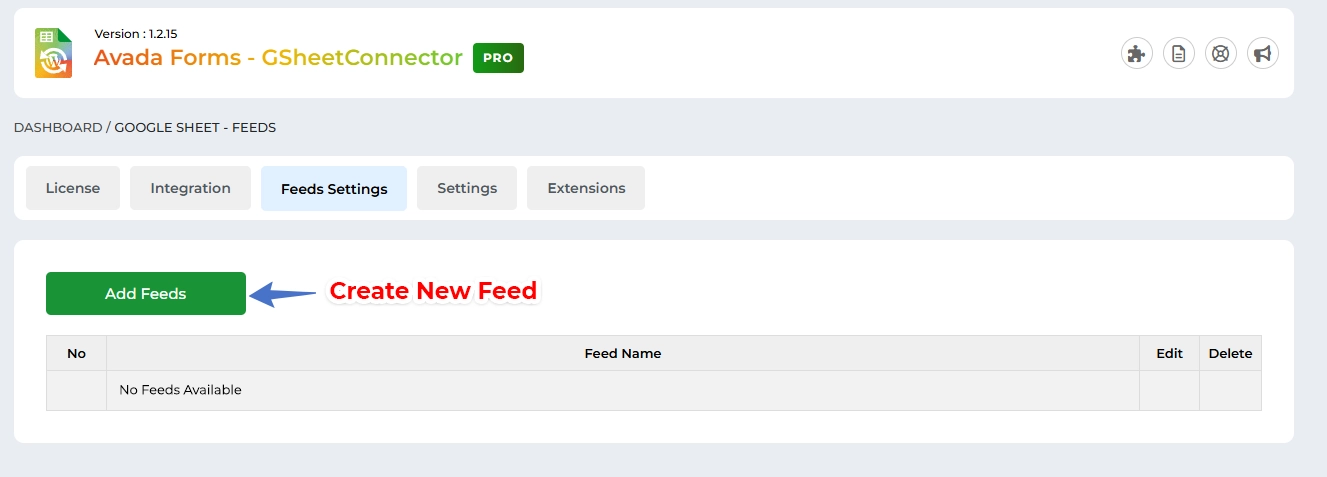 Service Account Setting Pro Version – Google Sheet Connector Google Sheet Connector Elementor Form - Create and New Feed