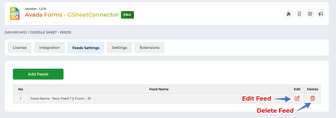Service Account Setting Pro Version – Google Sheet Connector Google Sheet Connector Elementor Form - Edit Feed