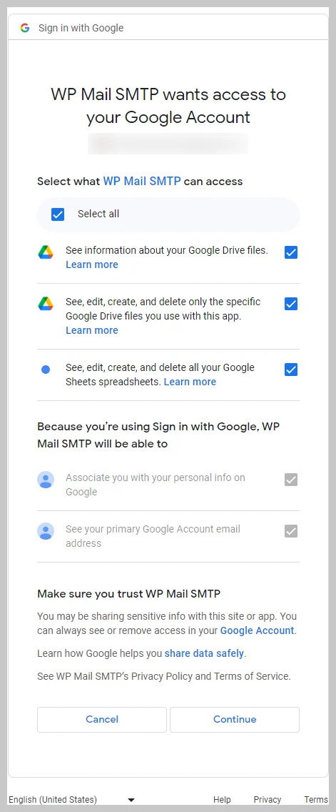 Google Drive Access