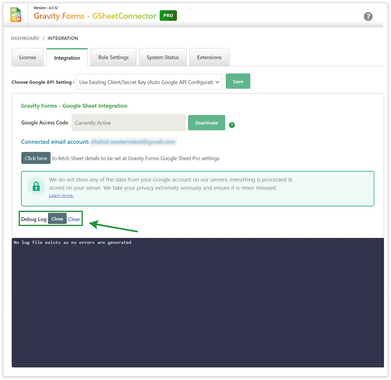 Gravity Forms Google Sheet Integration